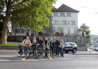 Postplatz, neue Querung in Altstadt, mit IG-Mitgliedern